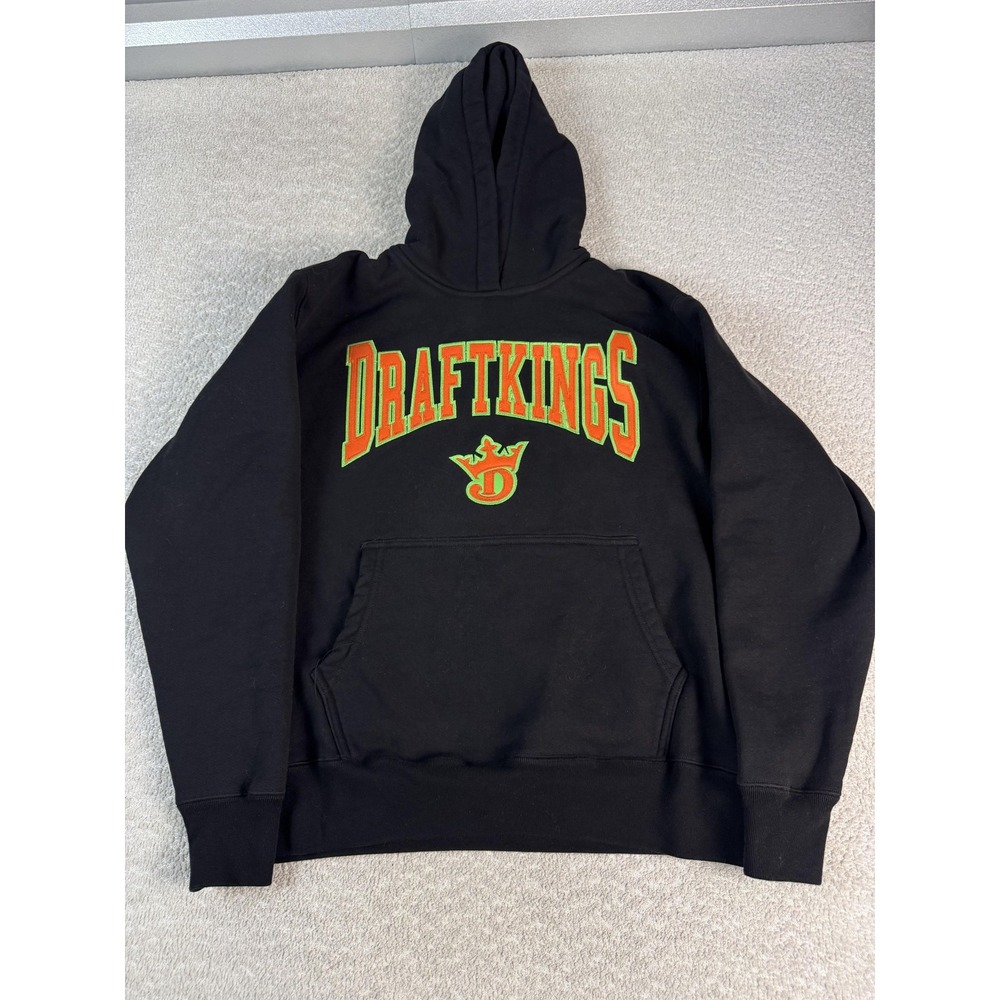 Just Don DraftKings Hoodie Mens Small Black Pullover Made‎ USA Streetwear Sports